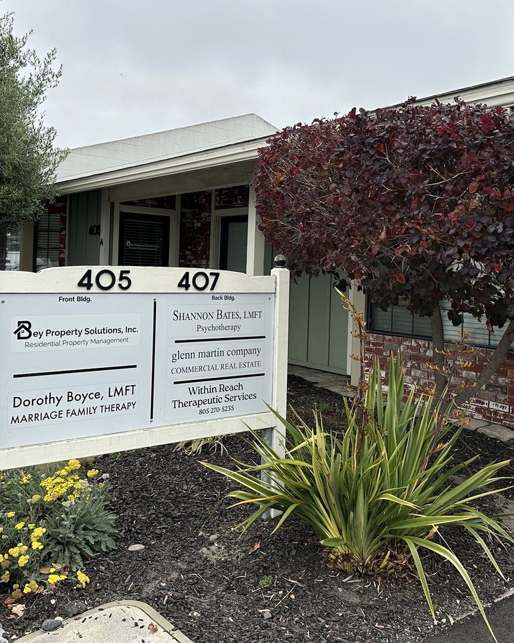 Glenn Martin Company offices at 407 Traffic Way, Arroyo Grande