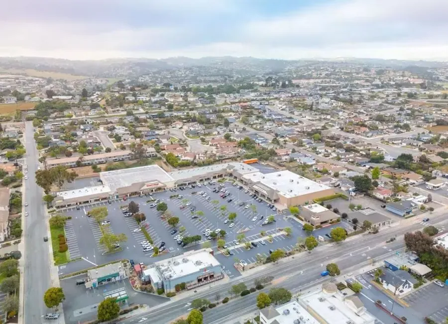 Aerial view of Arroyo Town and Country Square